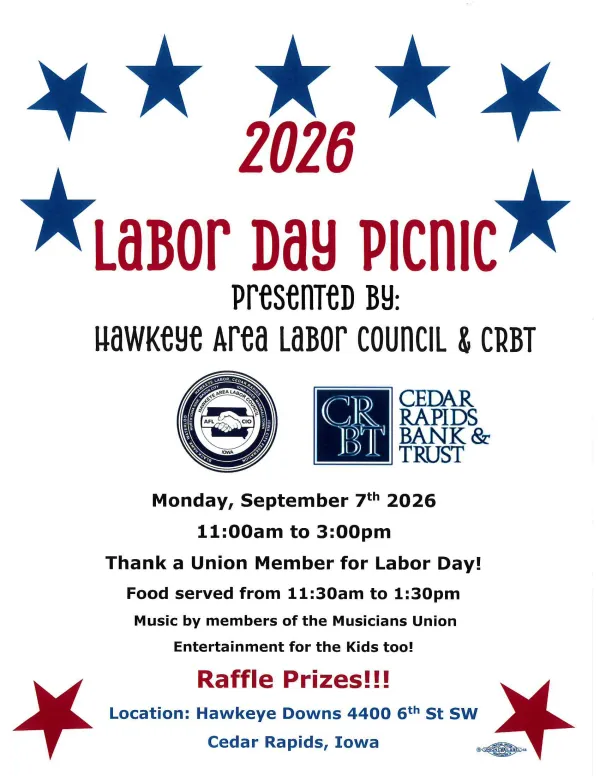 Cedar Rapids Labor Day Picnic 2026